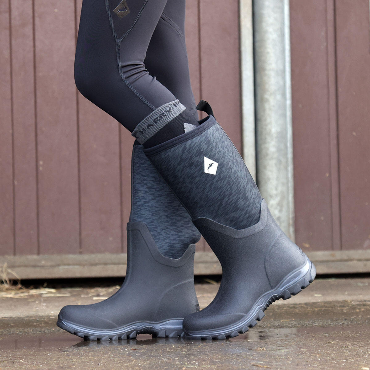 Women's durable neoprene wellington boots 2/6