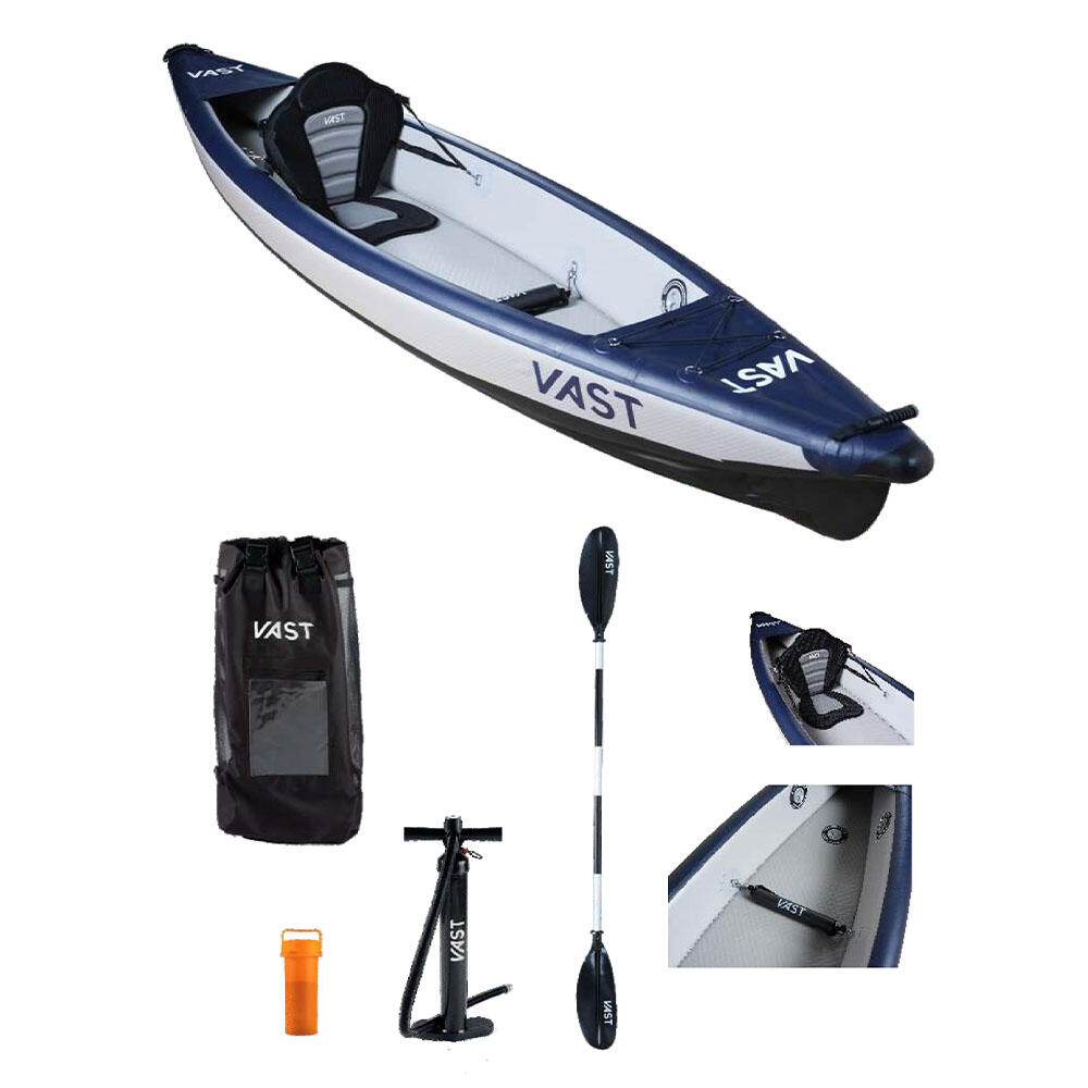 VAST Stealth Single Kayak - Navy Grey