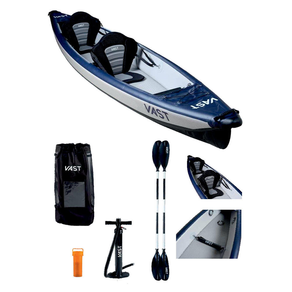 VAST Stealth Double Kayak - Navy Grey