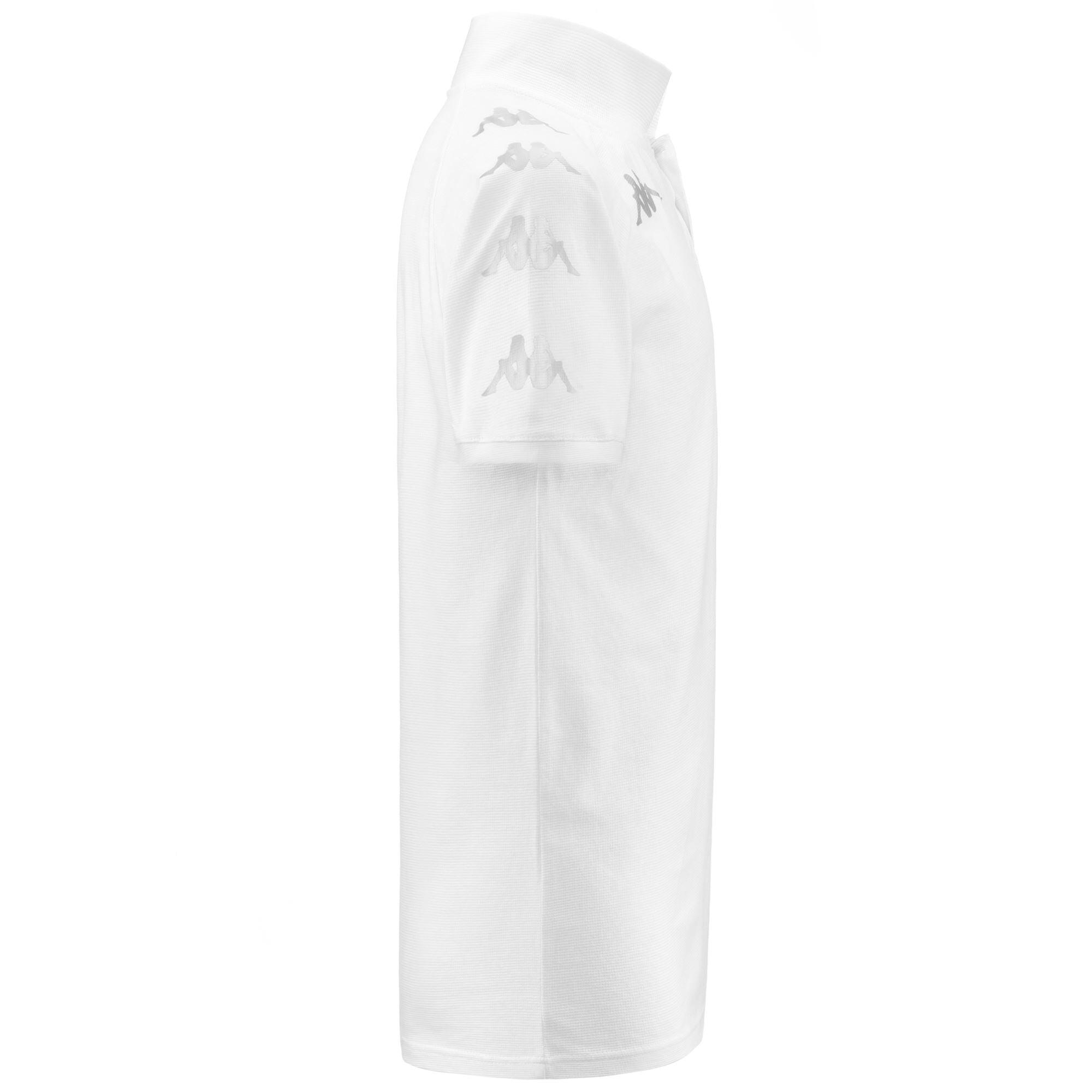 kappa polo maniche corte da uomo in cotone bianco da calcio 2/7