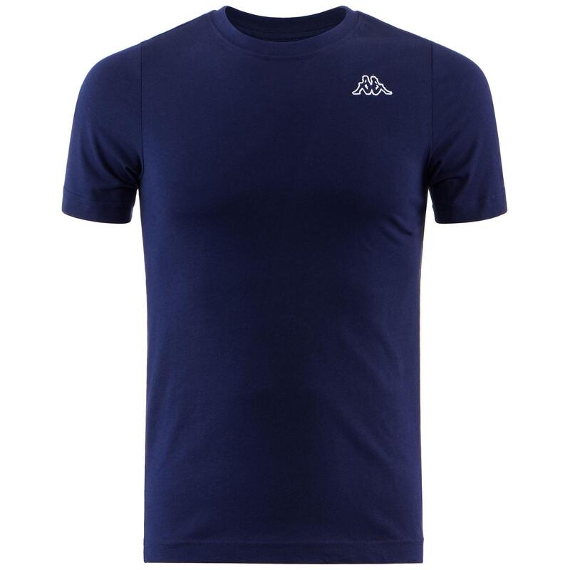 CAMISETA DE GIMNASIA DE ALGODÓN PARA HOMBRE KAPPA CAFERS. Azul marino.