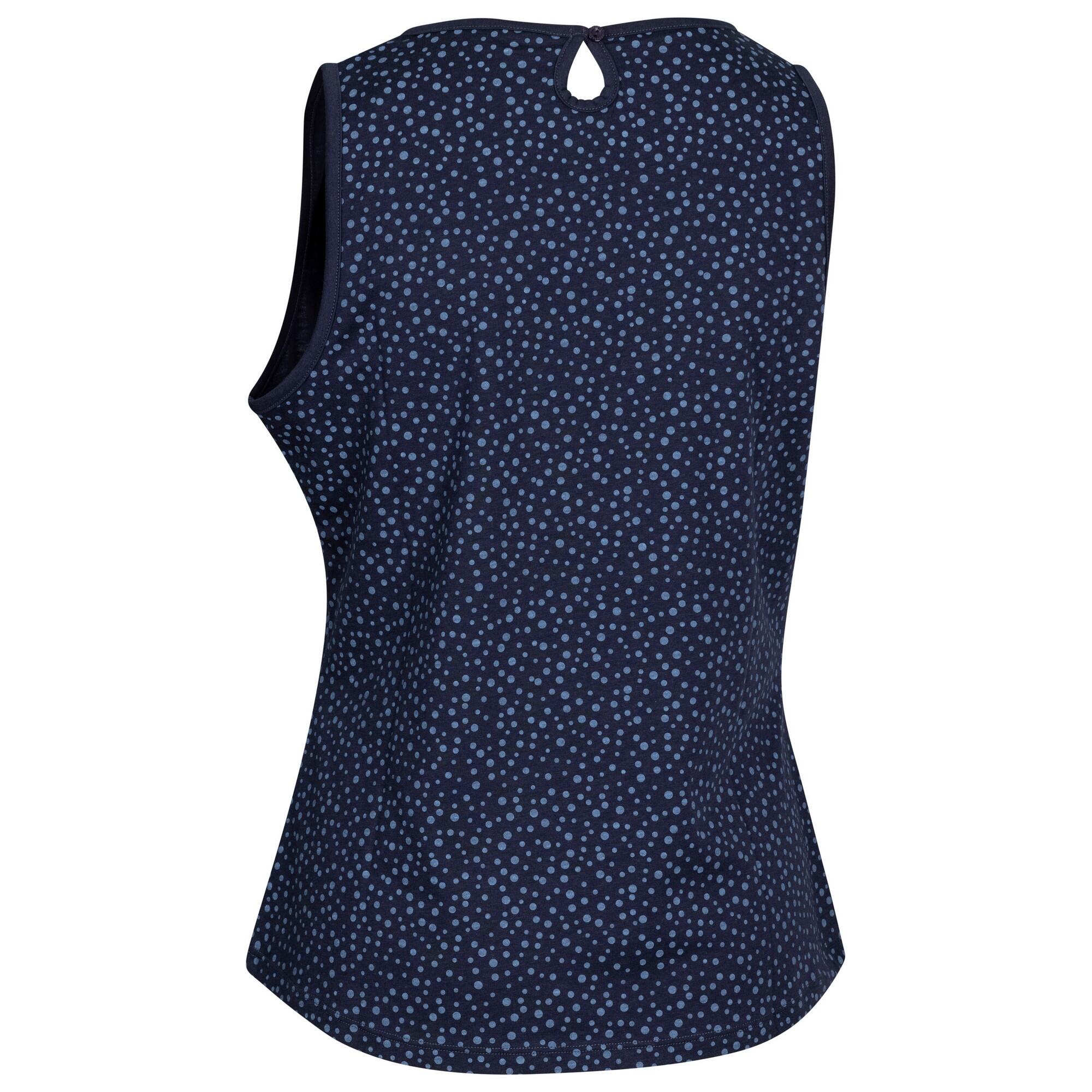 Débardeur Motif/style À Pois KELLY Femme (Bleu Marine) 2/3