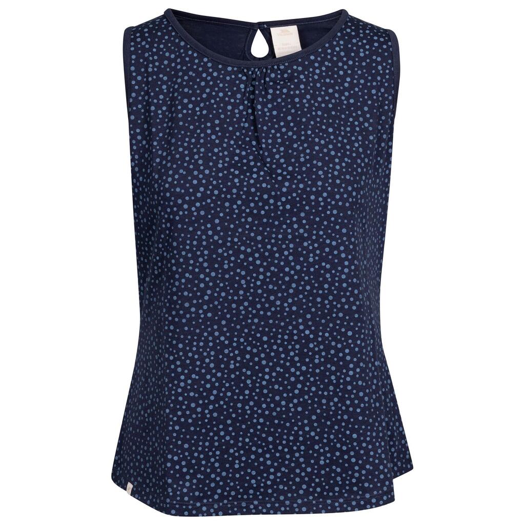 Womens/Ladies Kelly Spotted Vest Top (Navy)