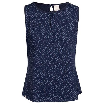 Dames Kelly Gevlekt Vest Top (Marine)