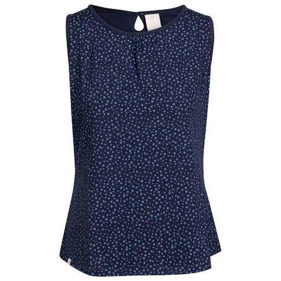 Dames Kelly Gevlekt Vest Top (Marine)