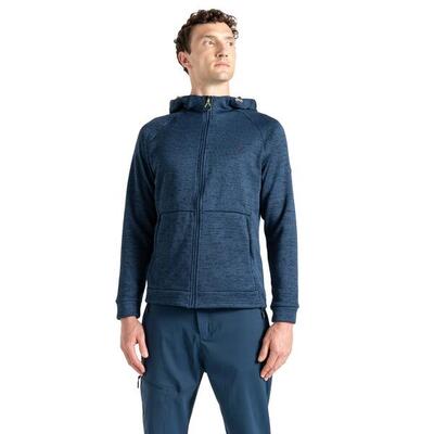 Heren shielding fleece hooded jacket (maanlicht denim)
