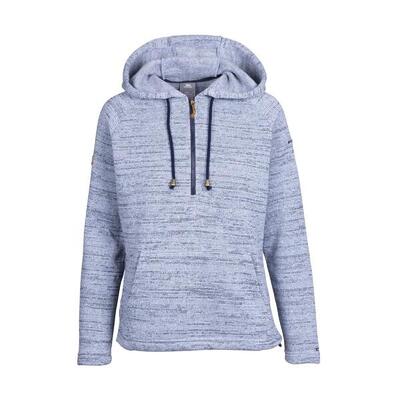 Dames shamshoo marl fleece top (storm blauw)