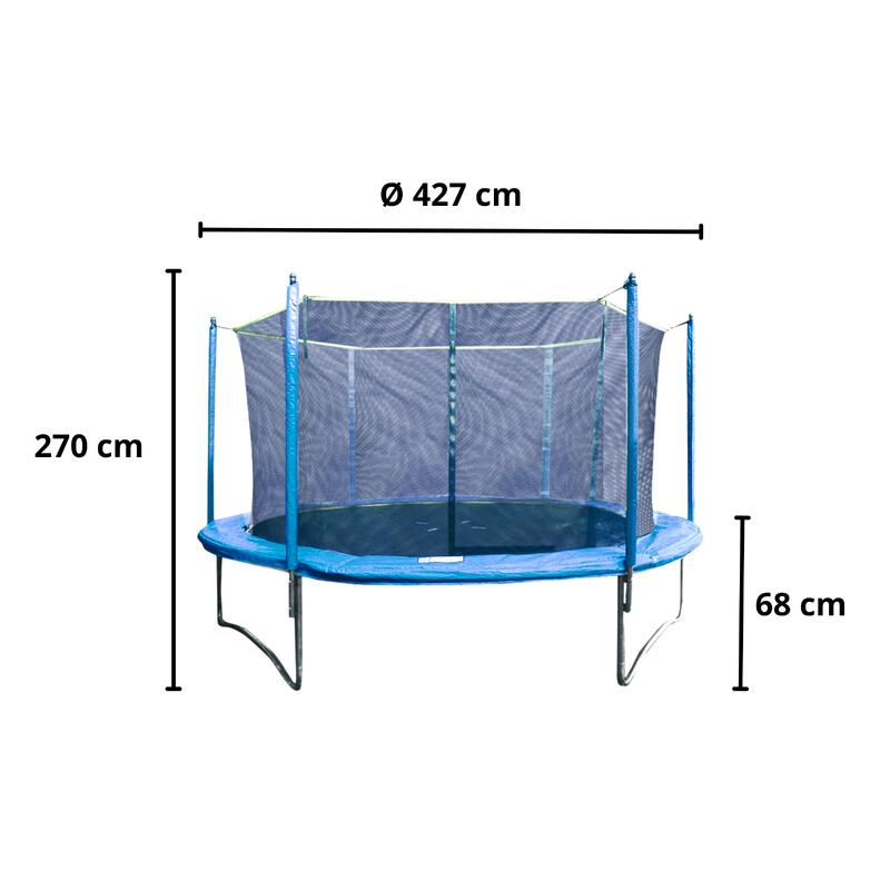 Combi XXL Trampoline - met veiligheidsnet - 427 cm