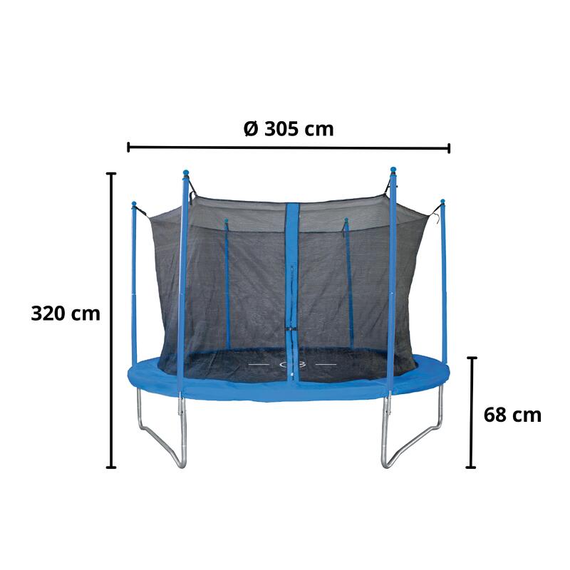 Combi L Trampoline - met veiligheidsnet - 305 cm