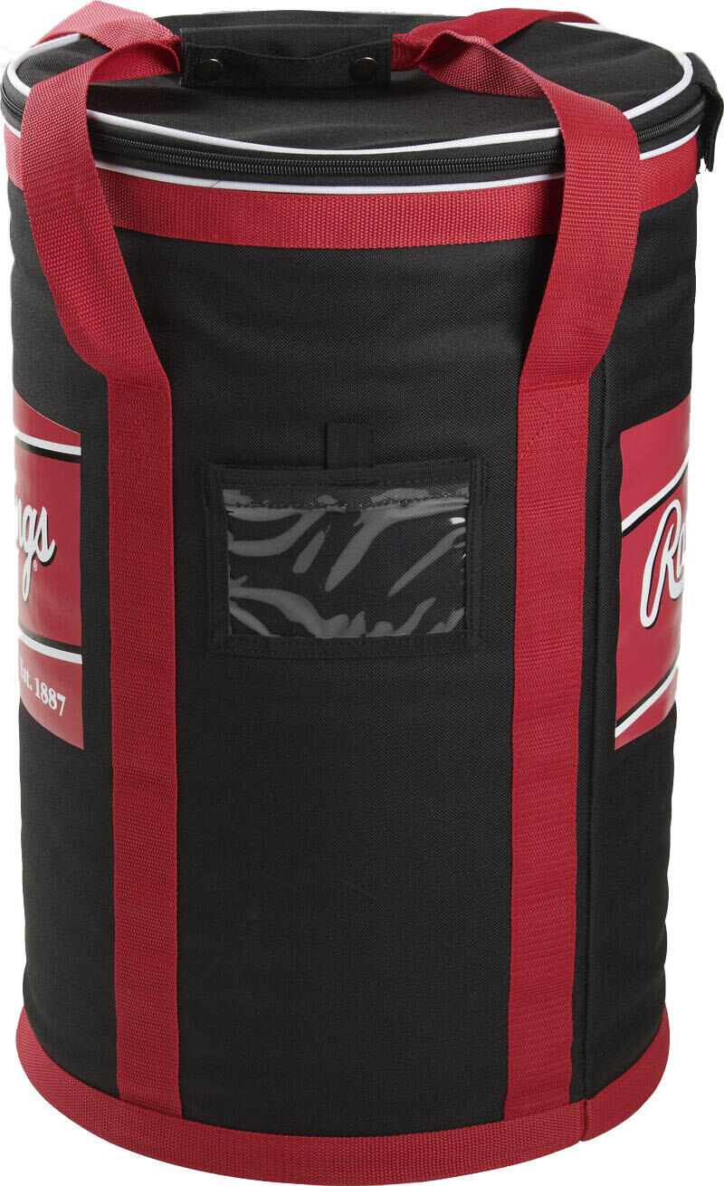 Rawlings RSSBB-6DZ Soft Sided Ball Bag Black/White 3/3
