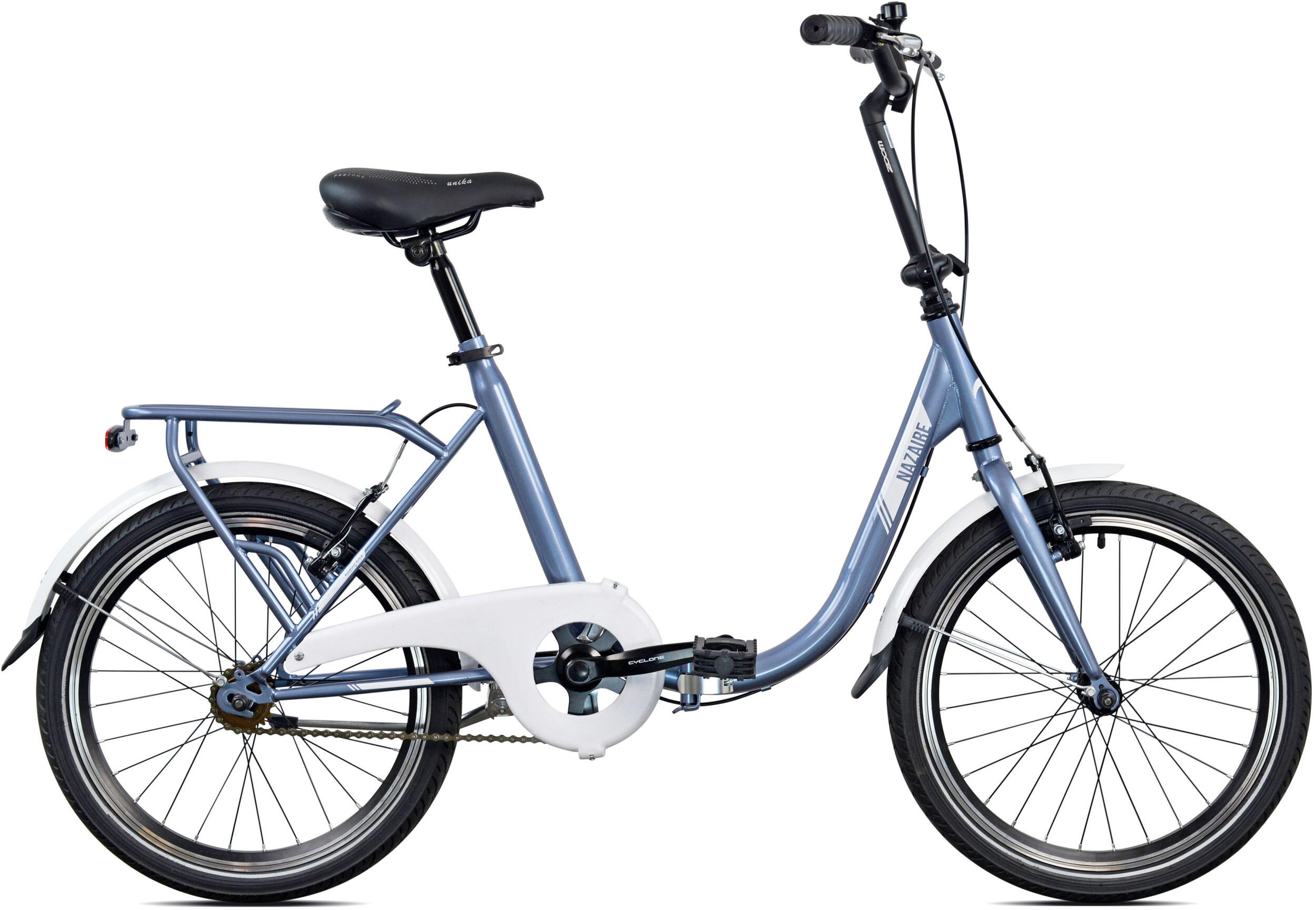 LEGNANO Legnano Vouwfiets Nazaire vouwfiets 20 Inch 40 cm Unisex V-Brakes Blauwgrijs