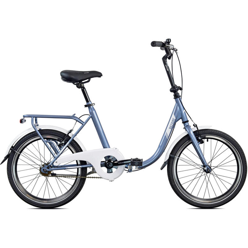 Legnano Vélo pliable Nazaire vouwfiets 20 Pouces 40 cm Unisexe V-Brake Bleu-gris