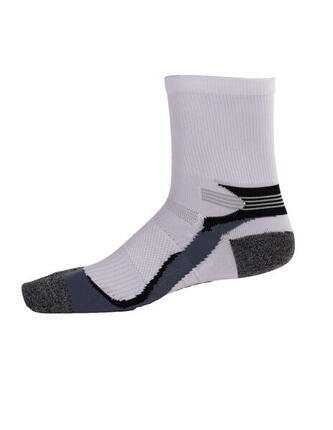 Rucanor Laufsocken lang 2er-Pack weiß/grau