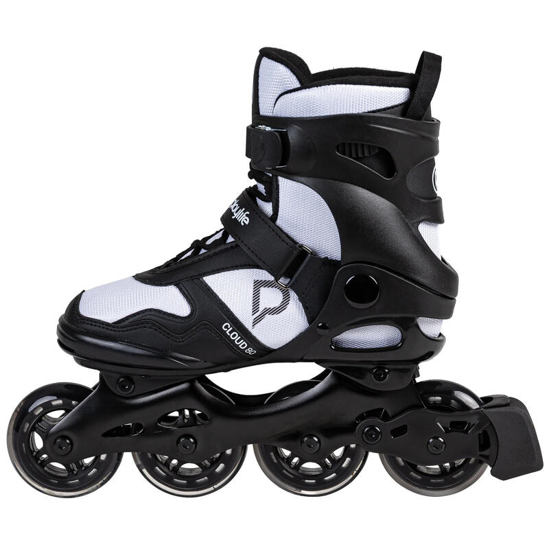 Playlife Cloud Fitness inline skates 82A zwart/wit maat 39