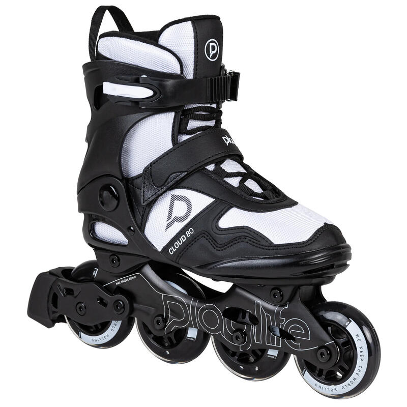 Patins à roues alignées Playlife Cloud Fitness 82A noir blanc taille 46