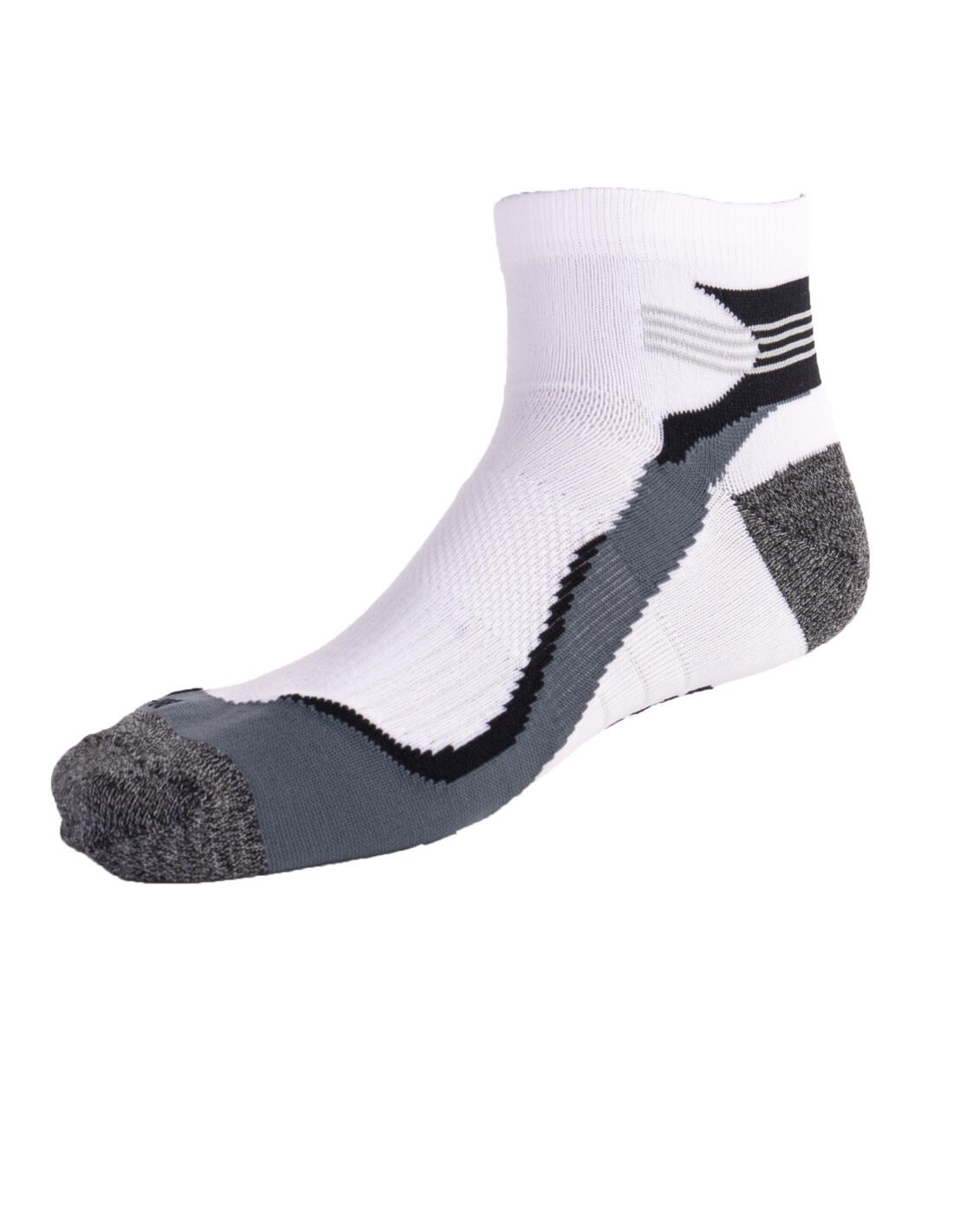 Rucanor Chaussettes de course courtes 2-pack blanc/gris 3/6