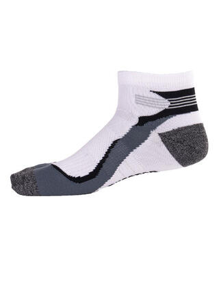 Rucanor Hardloopsokken kort 2-pack wit/grijs