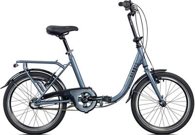 Legnano vouwfiets rennes vouwfiets 20 inch 40 cm unisex 3v v-brakes donkergrijs