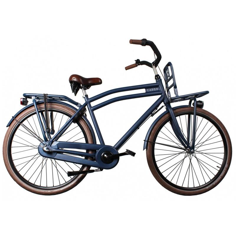 Avalon Transportfiets Heren Cargo 28 Inch 59 cm Heren 3V Terugtraprem Blauw