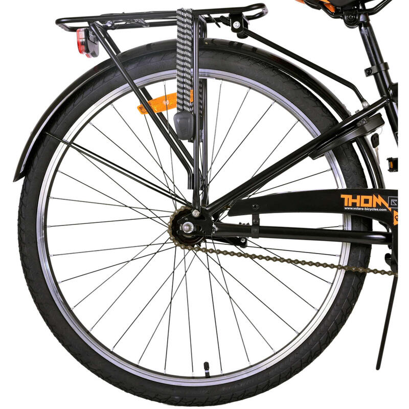 Volare Jongensfiets Thombike 26 Inch 33 cm Jongens Terugtraprem Zwart/Oranje