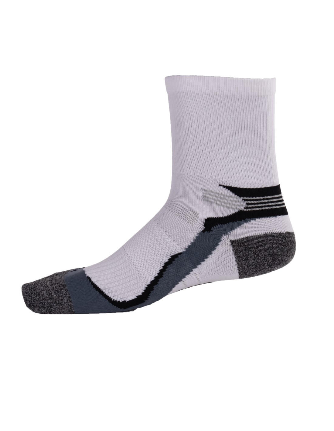 Rucanor Chaussettes de course longues 2-pack blanc/gris 1/6