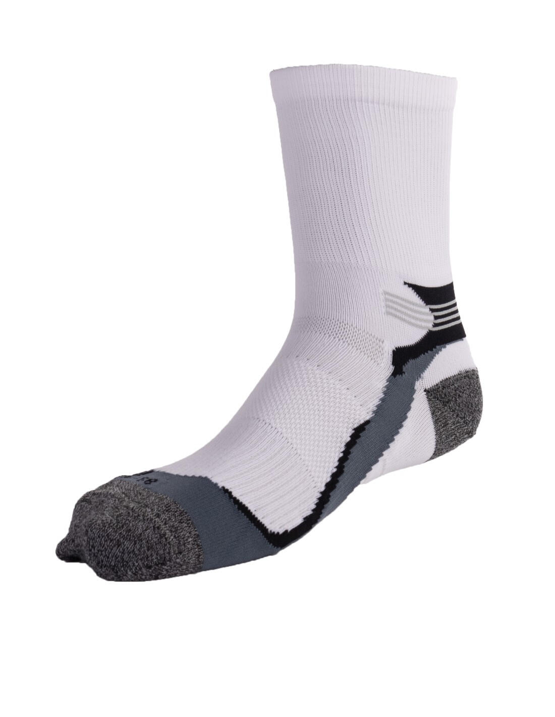 Rucanor Chaussettes de course longues 2-pack blanc/gris 3/6