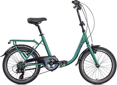Legnano vouwfiets limoges vouwfiets 20 inch 40 cm unisex 6v v-brakes groen