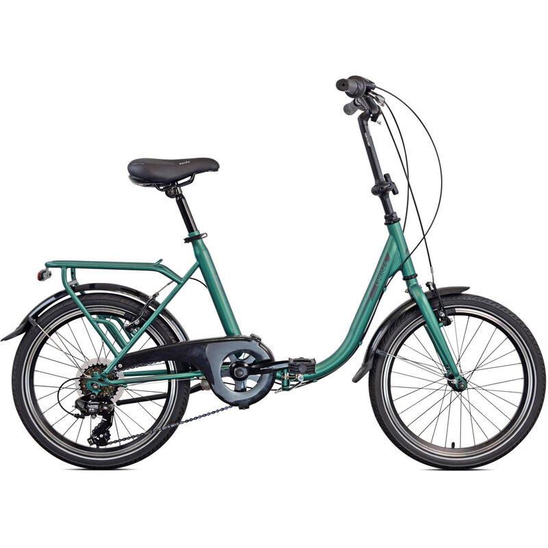 Legnano Vouwfiets Limoges vouwfiets 20 Inch 40 cm Unisex 6V V-Brakes Groen