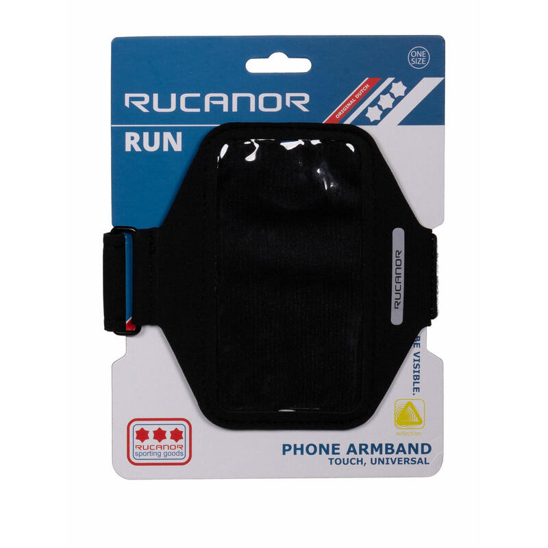 Rucanor Bracelet de téléphone de course à pied universel unisexe noir