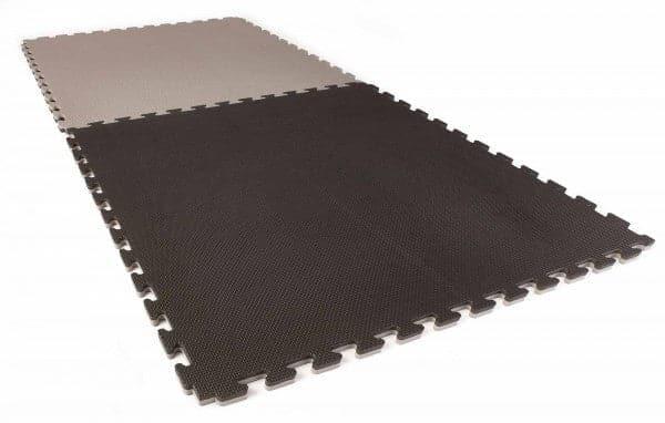 Set 10 Dalles Tatami Puzzle Pro 100×100×4cm Noir et Gris 2/7
