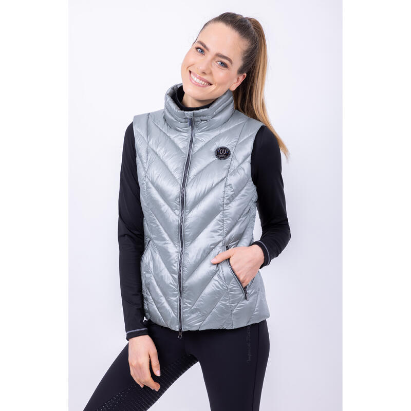 Ärmellose Daunenjacke mit Kapuze, Frau Imperial Riding Cosmic Rider