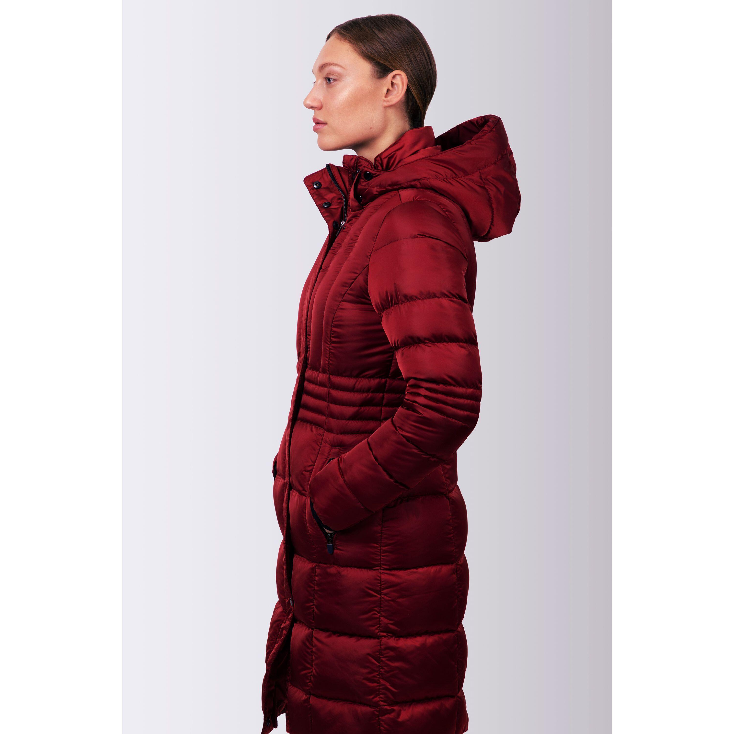 Lange Daunenjacke Frau Euro-Star Ferrera 4/7