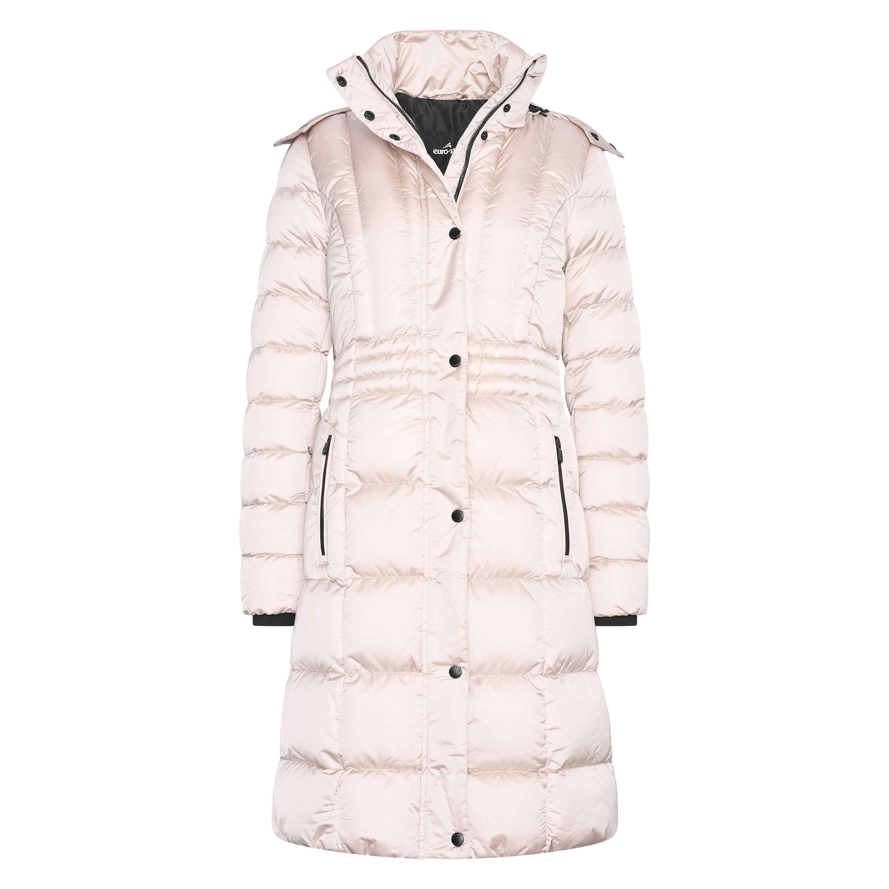 Euro-star - Doudoune Longue Femme Euro-star Ferrera - Parka - Beige|blanc - 52 2xl - Decathlon