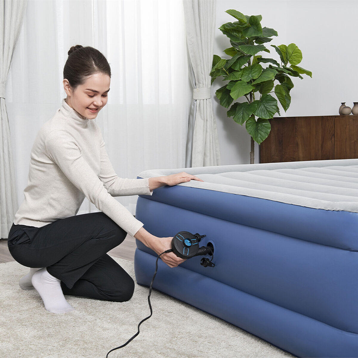 Elektrische Luchtpomp Bestway Zwart/Blauw 3/5