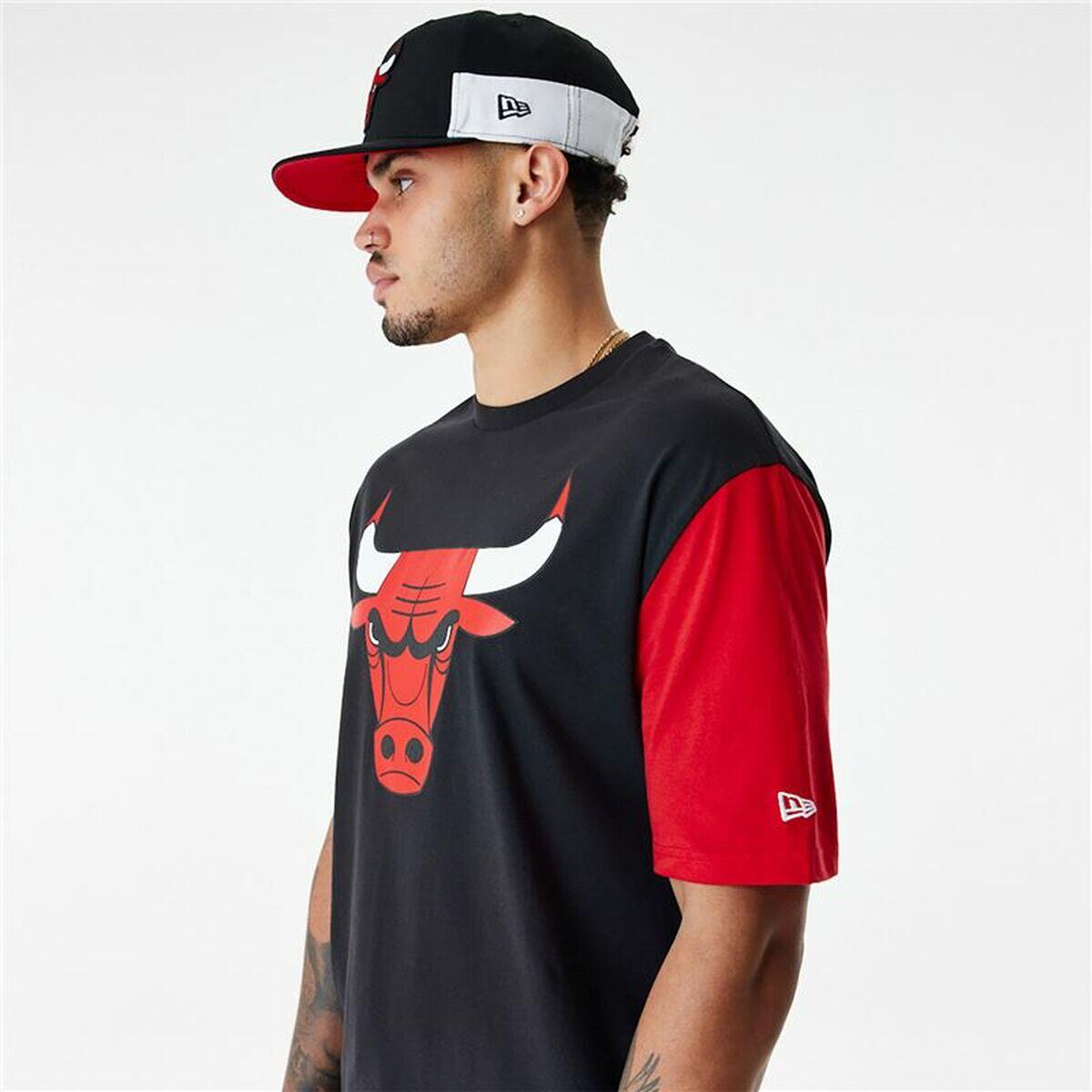 Herren Kurzarm-T-Shirt New Era NBA Colour Insert Chicago Bulls Schwarz 5/5