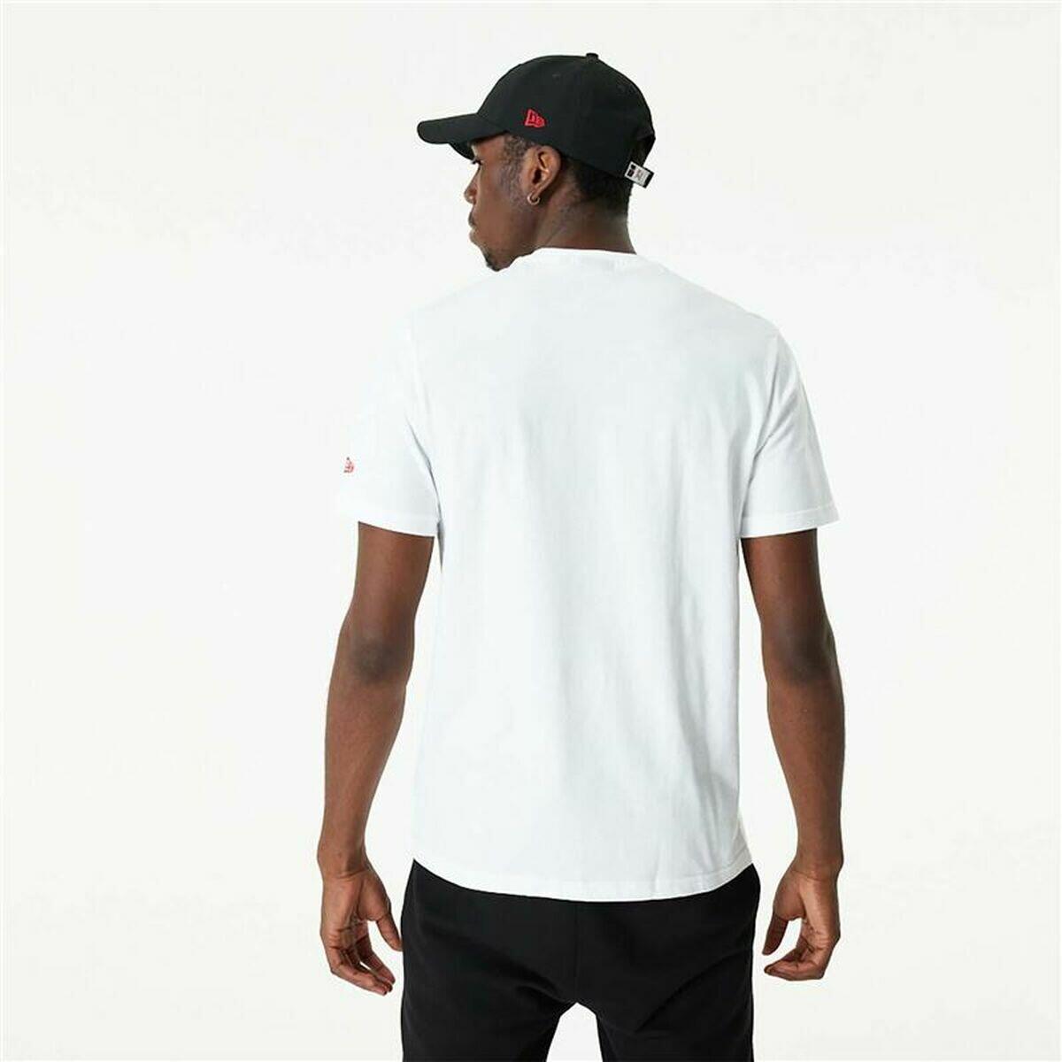 t-shirt de basket New Era NBA Chicago Bulls Blanc 3/5