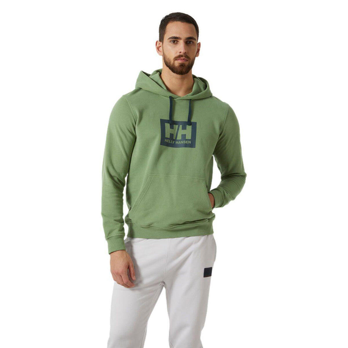 Sweat à capuche homme Helly Hansen 53289 406  Vert 1/6
