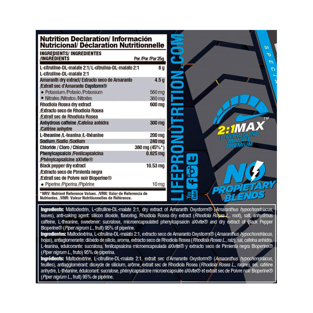 Bebida pre-entrenamiento Life Pro Wild Pump 400g 3/5