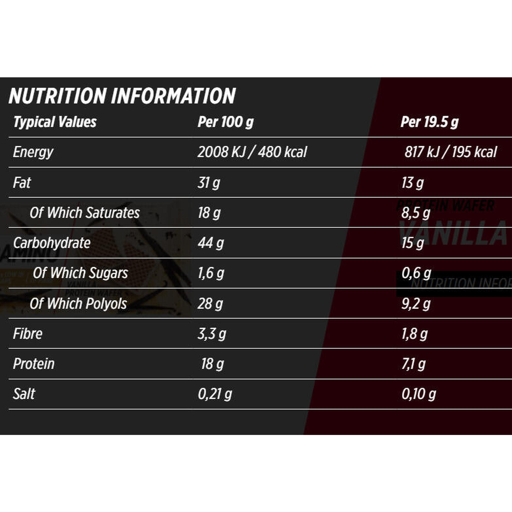 Crispy Protein Wafer 39g Nutramino (lot de 12)