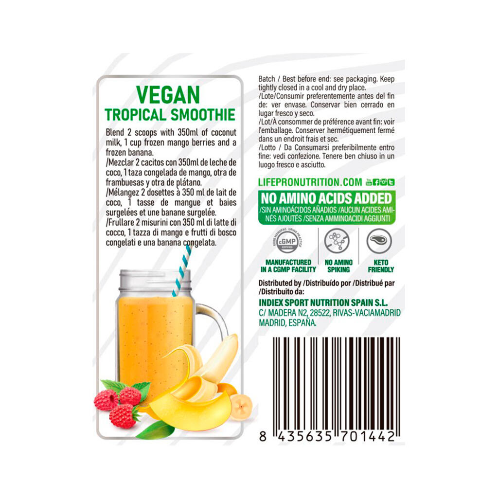Veganistische proteïne - 900 g Vanille LifePRO 2/5