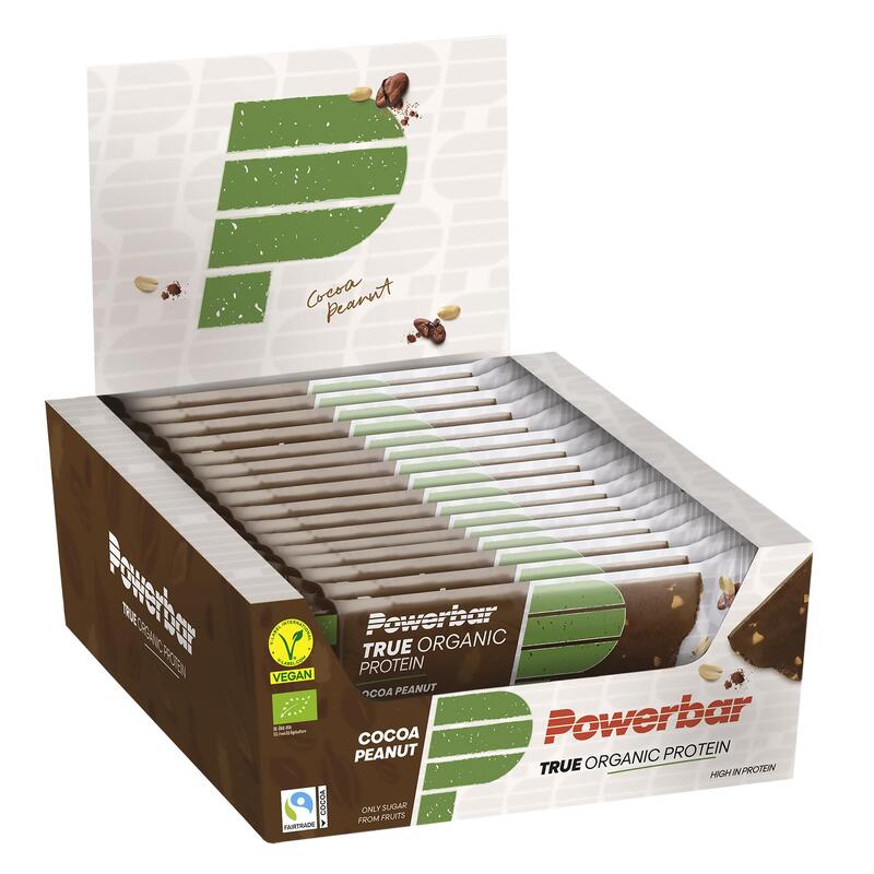 Barre protéinée True Organic 40g PowerBar (lot de 16)