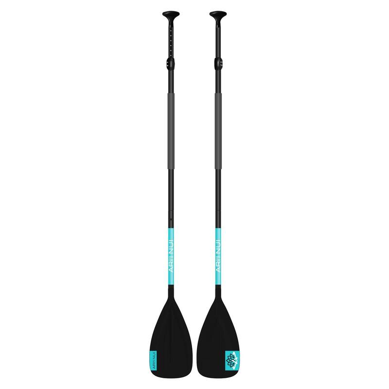 Pagaie de SUP 2pcs en Polycar/aluminium réglable Black/liteblue