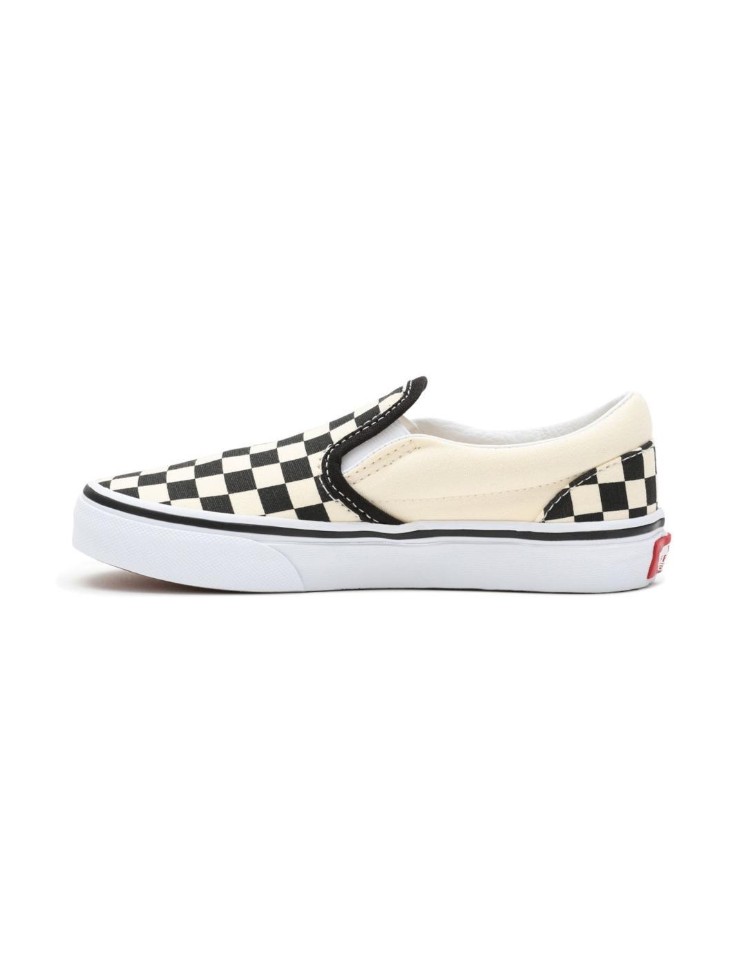 Vans UY Classic Slip-On Sneakers (Checkerboard) Schwarz/Weiß - Kinder 2/5