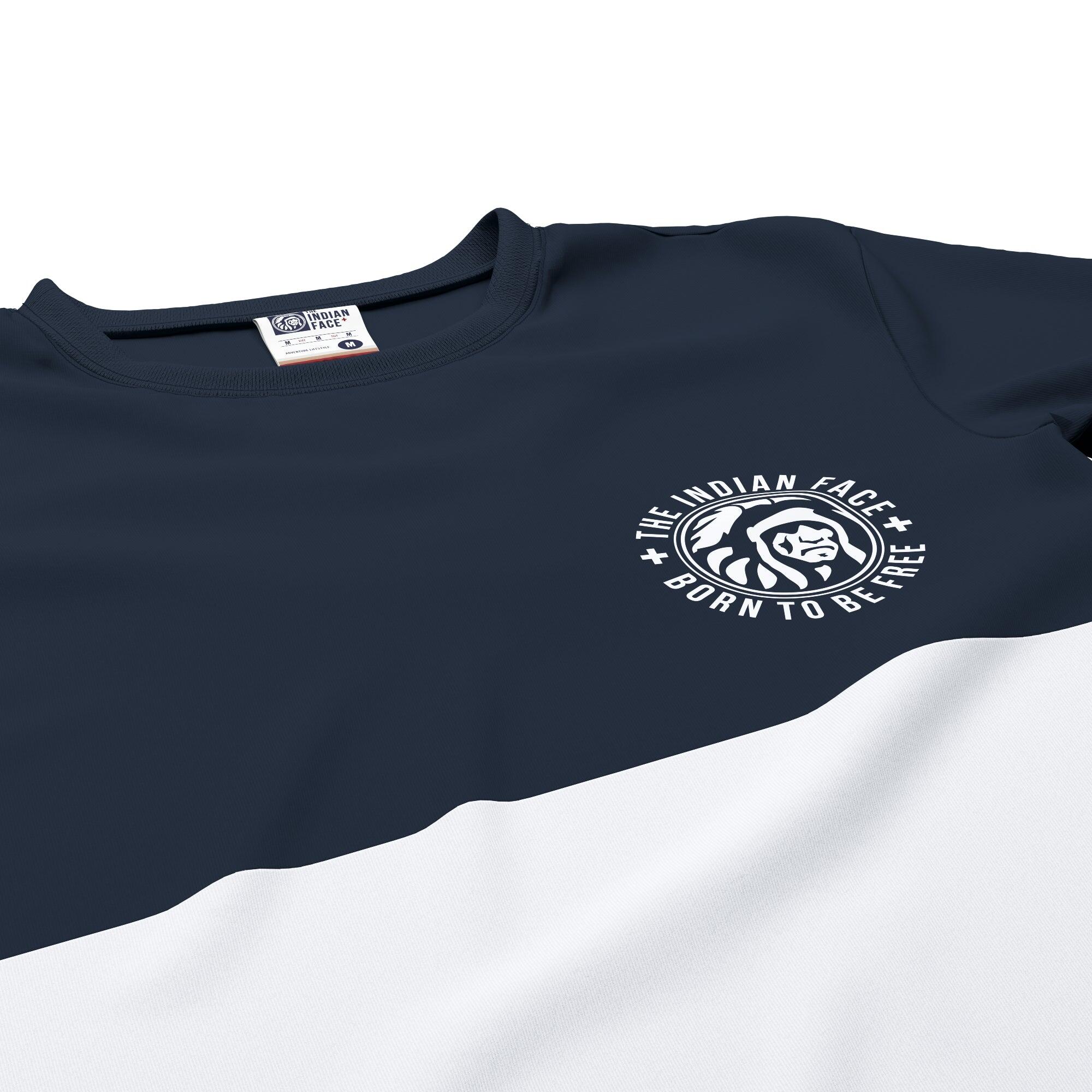 Camiseta de Fitness The Indian Face Unisex Maverick Azul / Blanco 4/5