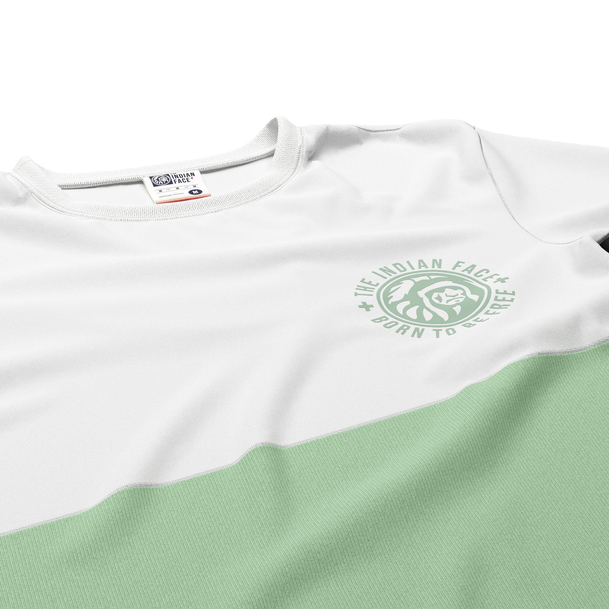 Camiseta de Fitness The Indian Face Unisex Maverick Blanco / Verde 4/5