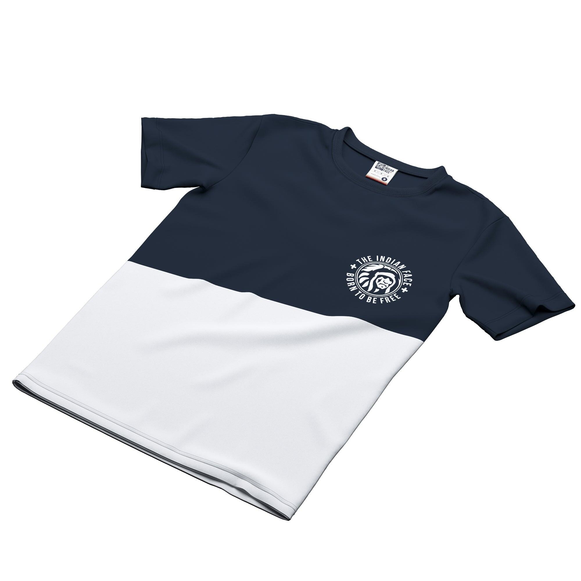 Camiseta de Fitness The Indian Face Unisex Maverick Azul / Blanco 5/5
