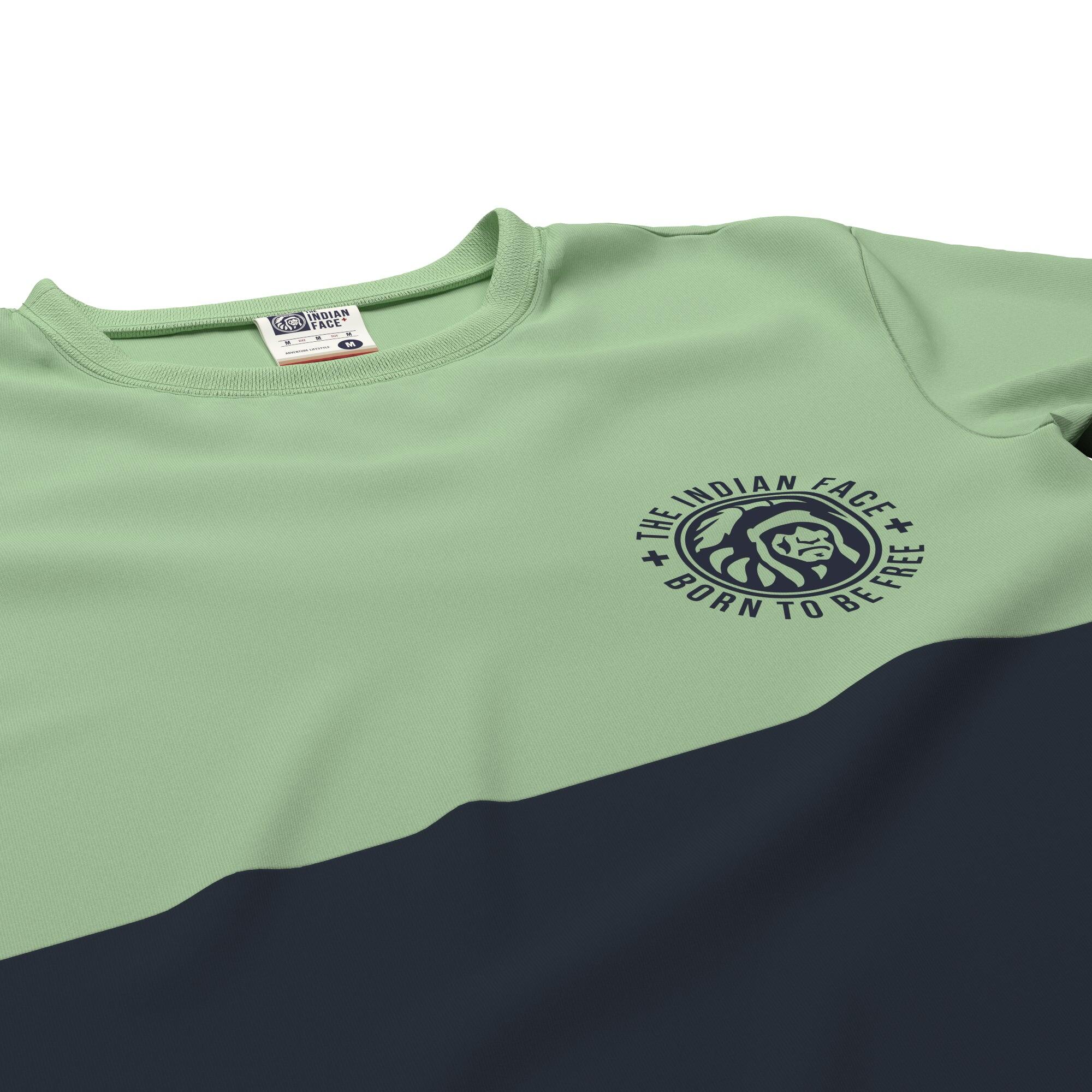 Camiseta de Fitness The Indian Face Unisex Maverick Verde / Azul 4/5
