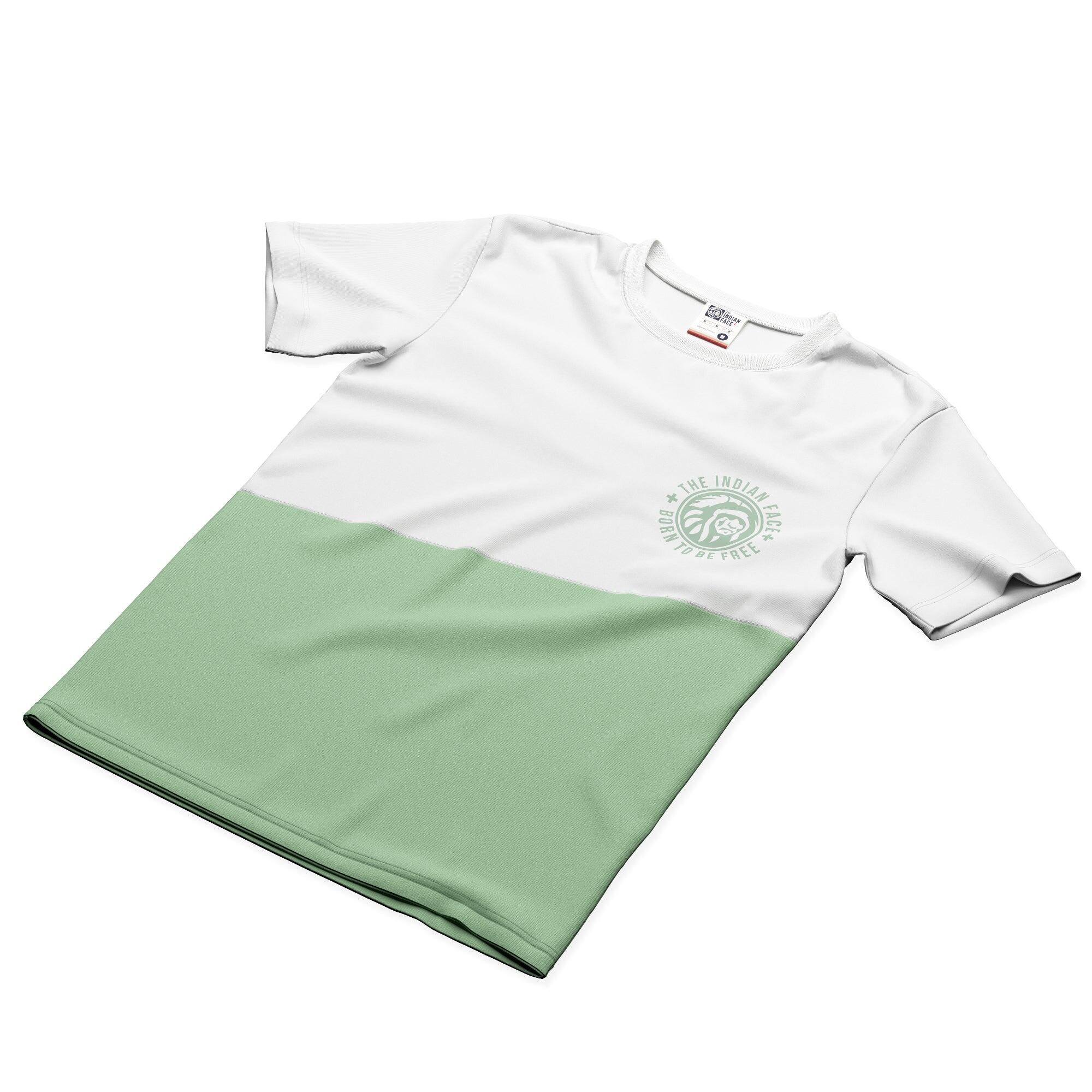 Camiseta de Fitness The Indian Face Unisex Maverick Blanco / Verde 5/5
