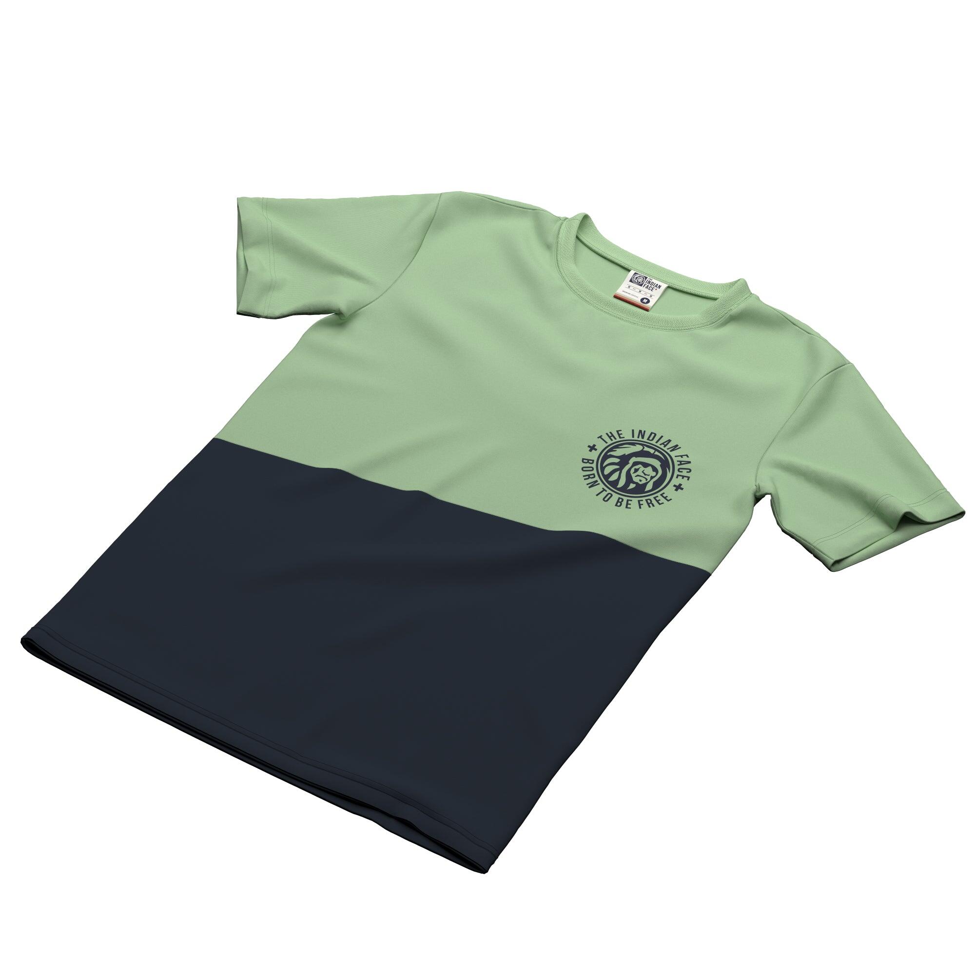Camiseta de Fitness The Indian Face Unisex Maverick Verde / Azul 5/5