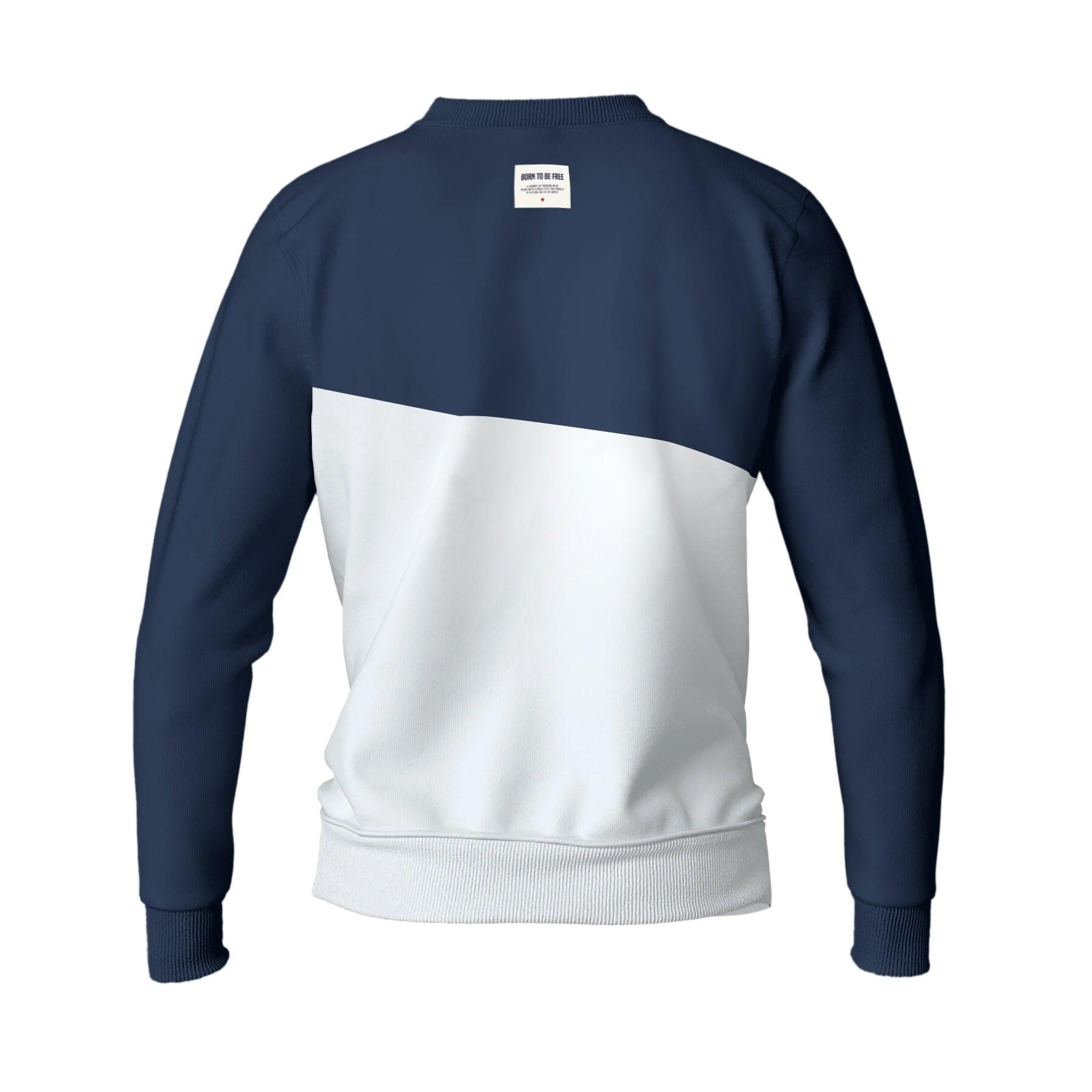Sudadera de Fitness The Indian Face Unisex Maverick Azul / Blanco 2/5